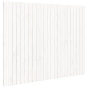 Nástěnné čelo postele bílé 146,5x3x110 cm masivní borové dřevo - obrázek 2