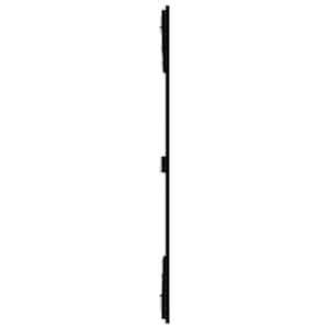 Nástěnné čelo postele černé 146,5x3x110 cm masivní borové dřevo - obrázek 5