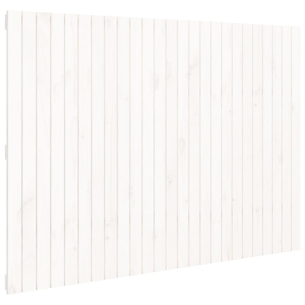 vidaXL Wall Headboard White 159.5x3x110 cm Solid Wood Pine