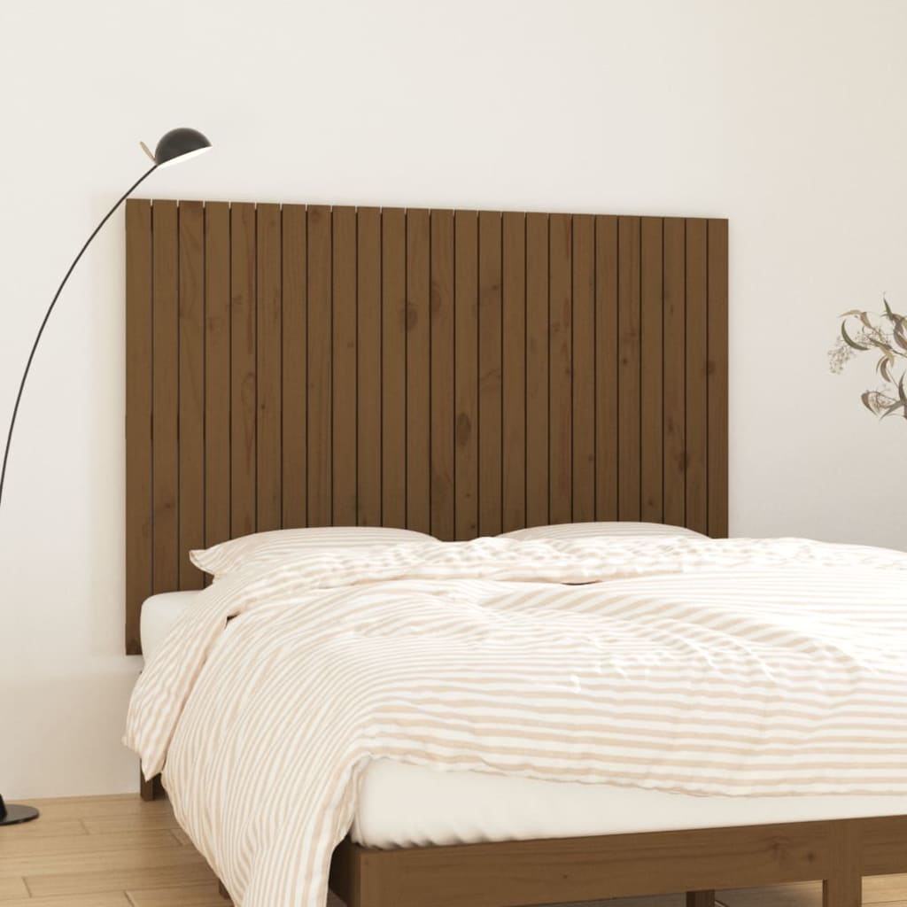 vidaXL Wand-Kopfteil Honigbraun 159,5x3x110 cm Massivholz Kiefer