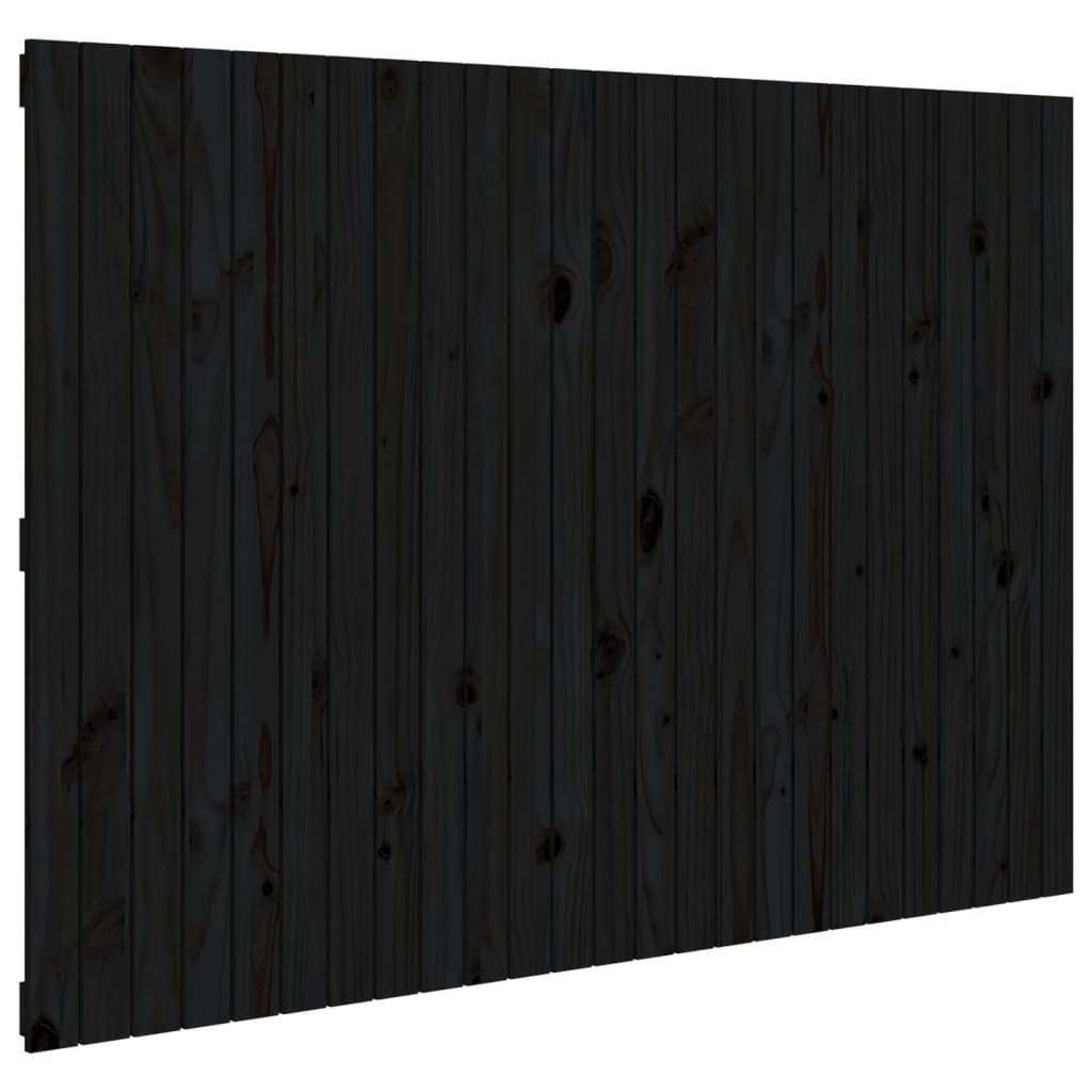 vidaXL Wandhoofdbord 159,5x3x110 cm massief grenenhout zwart, foto 3