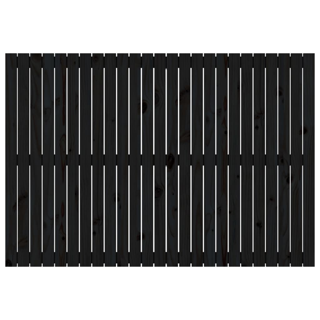 vidaXL Wandhoofdbord 159,5x3x110 cm massief grenenhout zwart, foto 4