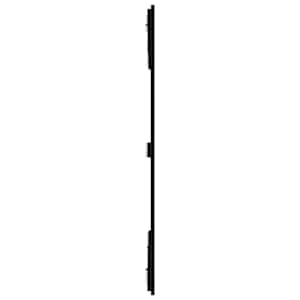 Nástěnné čelo postele černé 159,5x3x110 cm masivní borové dřevo - obrázek 5