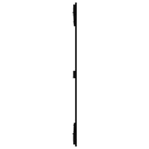 Nástěnné čelo postele černé 82,5x3x110 cm masivní borové dřevo - obrázek 5