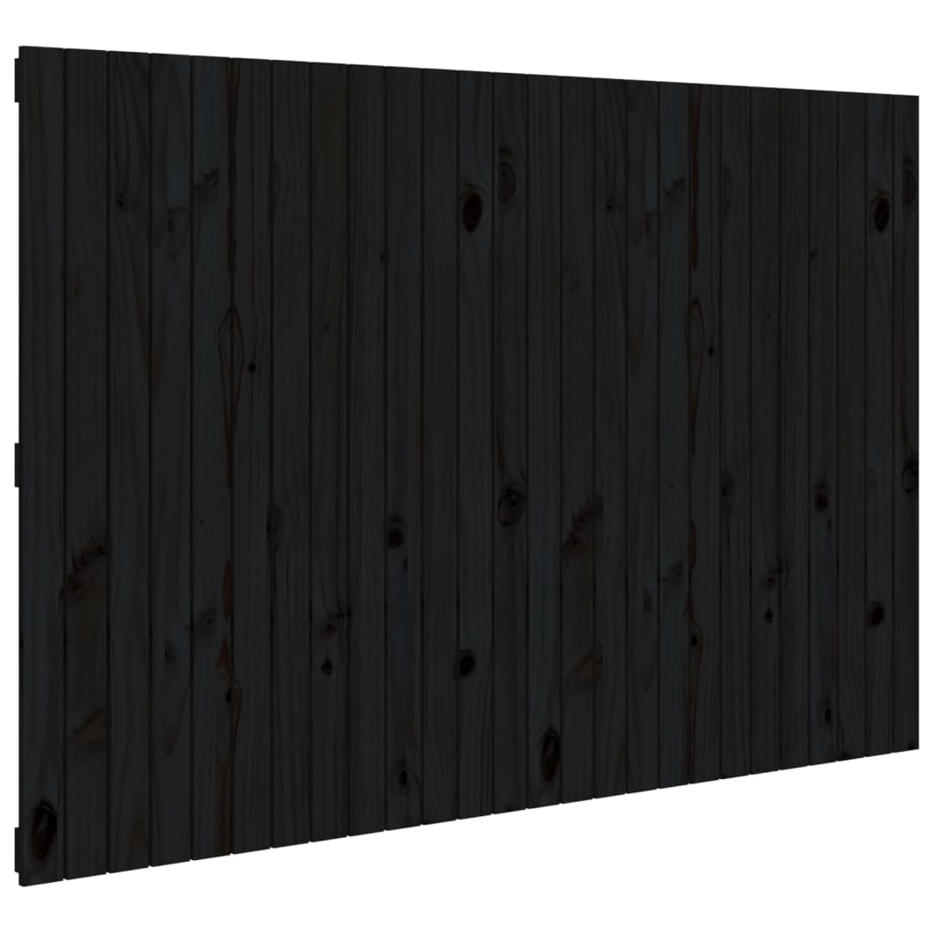 vidaXL Wandhoofdbord 166x3x110 cm massief grenenhout zwart, foto 3