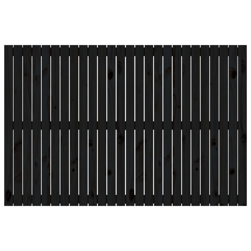 vidaXL Wandhoofdbord 166x3x110 cm massief grenenhout zwart, foto 4