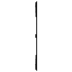 Nástěnné čelo postele černé 166x3x110 cm masivní borové dřevo - obrázek 5