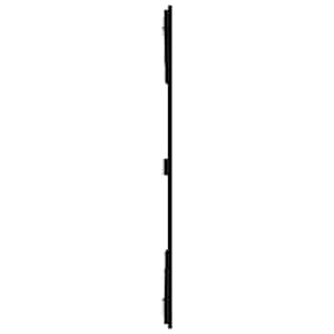 Nástěnné čelo postele černé 185x3x110 cm masivní borové dřevo - obrázek 5