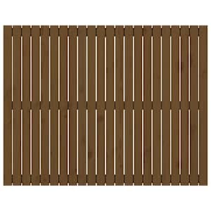 Nástěnné čelo postele medově hnědé 140x3x110cm masivní borovice - obrázek 4