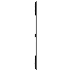 Nástěnné čelo postele černé 140x3x110 cm masivní borové dřevo - obrázek 5