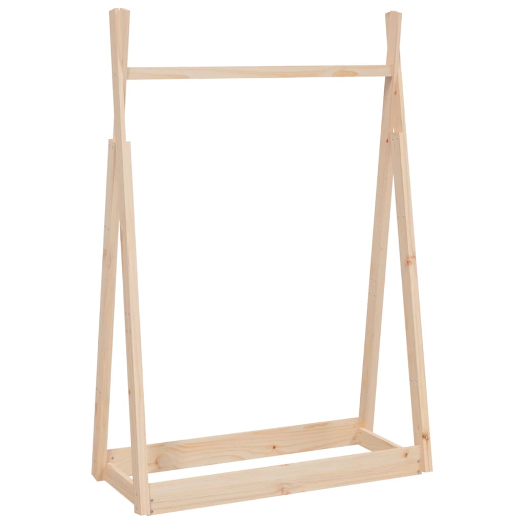 vidaXL Stojan na oblečení 100 x 45 x 150 cm masivní borové dřevo