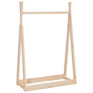 Stojan na oblečení 100 x 45 x 150 cm masivní borové dřevo - obrázek 2