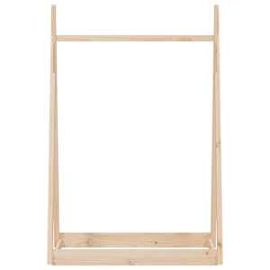 Stojan na oblečení 100 x 45 x 150 cm masivní borové dřevo - obrázek 4