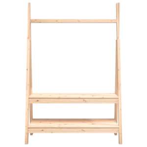 Stojan na oblečení 100 x 45,5 x 150 cm masivní borové dřevo - obrázek 5