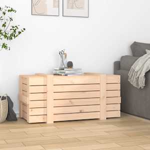 Úložný box 91 x 40,5 x 42 cm masivní borové dřevo - obrázek 3