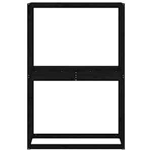 Stojan na pneumatiky černý 120x40x180 cm masivní borové dřevo - obrázek 6