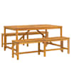 vidaXL Aia s&ouml;&ouml;gilaudade komplekt 3 tk Pruun 150 x 90 x 74 cm
