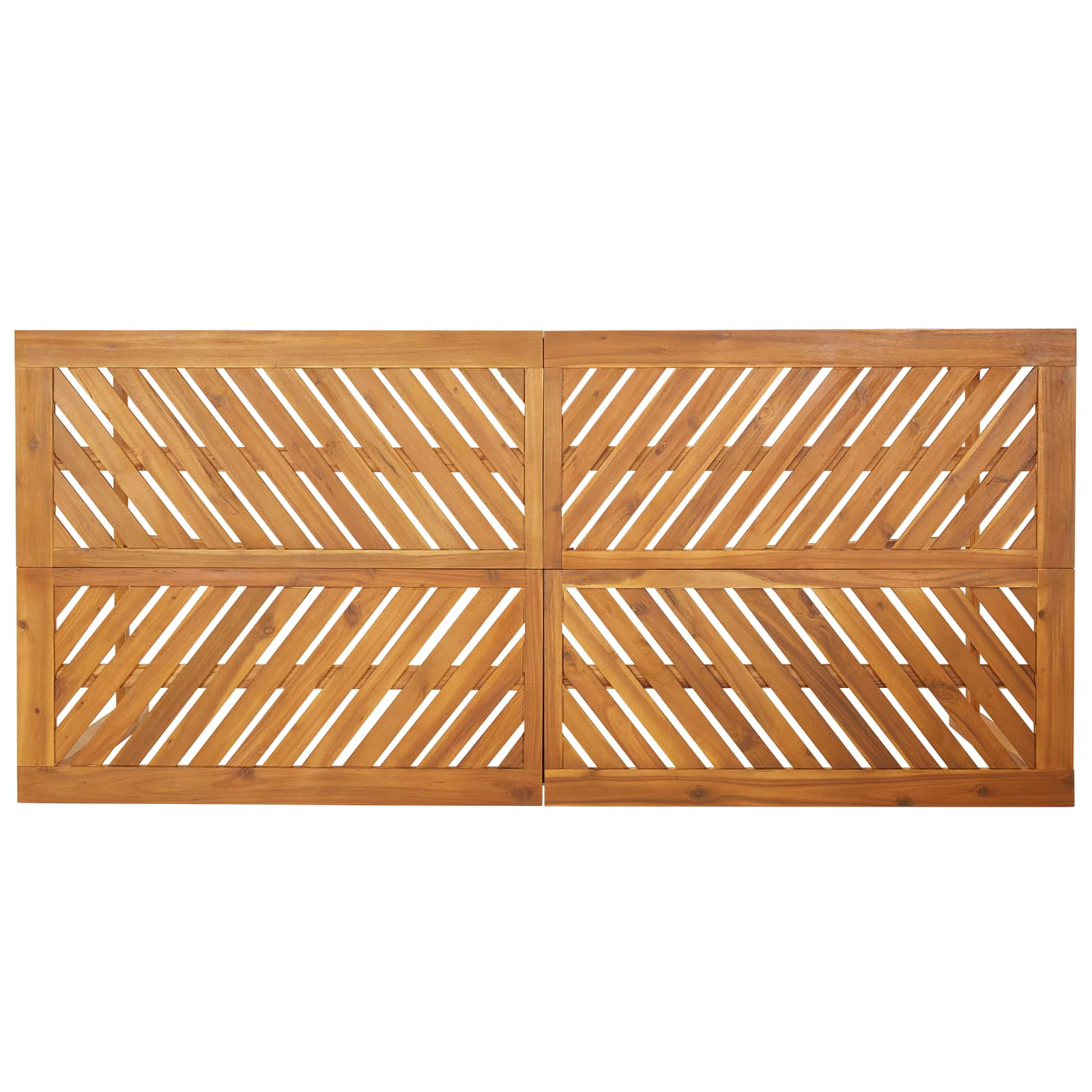 Tuin eettafelset 5 pcs Bruin Massief Acaciahout image 9