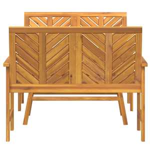 Zahradní lounge set 3 pcs Hnědá Masivní akátové dřevo - obrázek 7