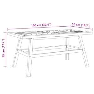 Zahradní lounge set 3 pcs Hnědá Masivní akátové dřevo - obrázek 12