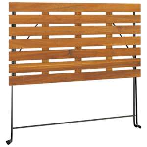 Skládací bistro stůl 100 x 54 x 71 cm masivní akácie a ocel - obrázek 6