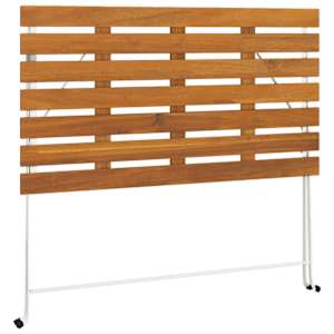 Skládací bistro stůl 100 x 54 x 71 cm masivní akácie a ocel - obrázek 6