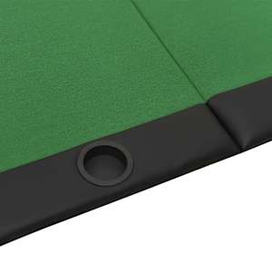 Skládací deska na poker pro 10 hráčů zelená 207 x 106 x 76 cm - obrázek 4