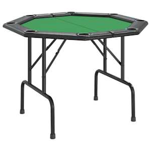 Skládací deska na poker pro 8 hráčů zelená 108 x 108 x 75 cm - obrázek 2