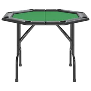 Skládací deska na poker pro 8 hráčů zelená 108 x 108 x 75 cm - obrázek 3