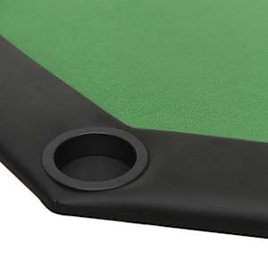 Skládací deska na poker pro 8 hráčů zelená 108 x 108 x 75 cm - obrázek 5