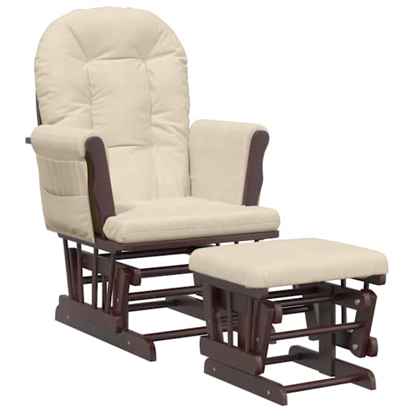 vidaXL imetamistool jalapingiga, kreemjasvalge, kangas