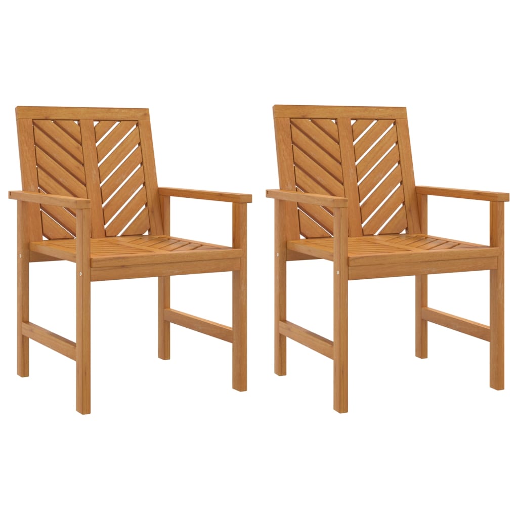 Garden Dining Chairs Brown solid acacia wood Garden Dining Chair vidaXL - Picture 6 of 42