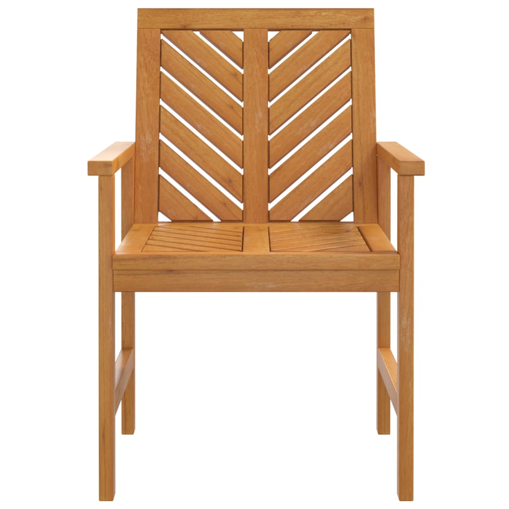 Garden Dining Chairs Brown solid acacia wood Garden Dining Chair vidaXL - Picture 10 of 42