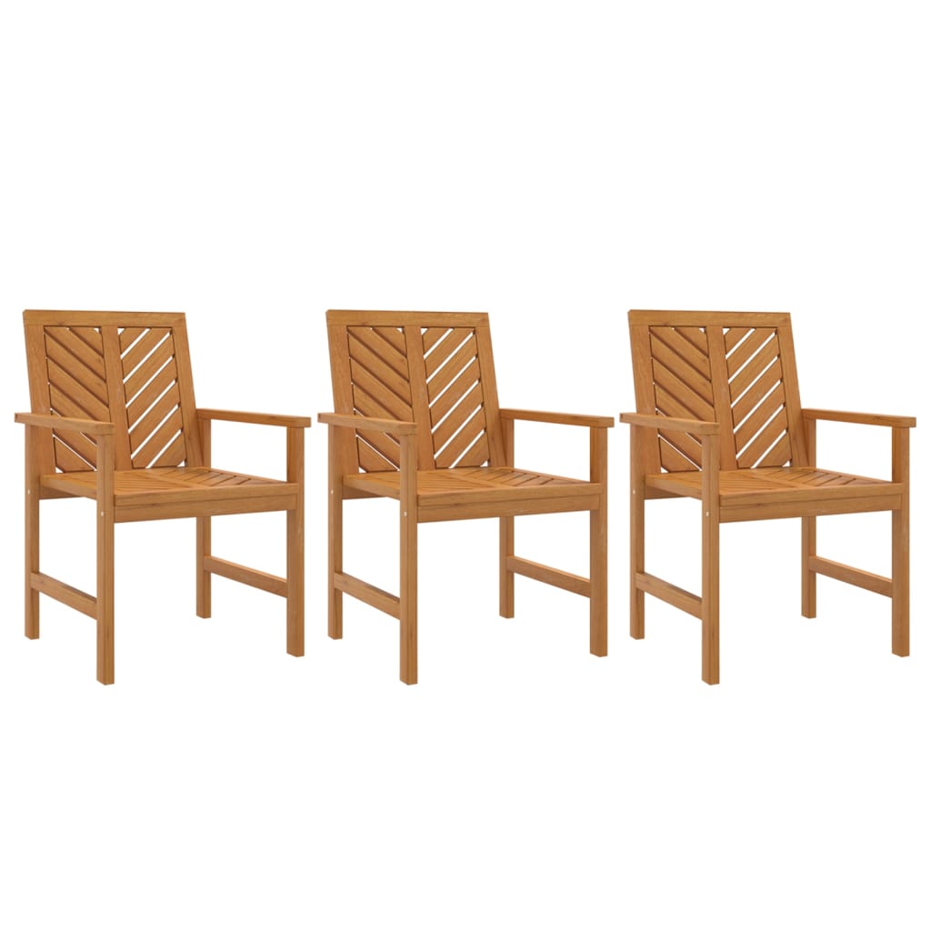 Garden Dining Chairs Brown solid acacia wood Garden Dining Chair vidaXL - Picture 13 of 42