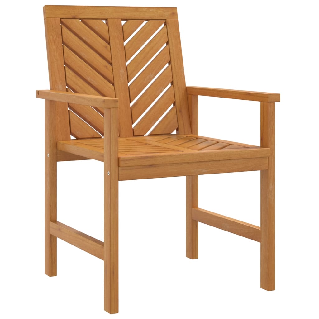 Garden Dining Chairs Brown solid acacia wood Garden Dining Chair vidaXL - Picture 16 of 42