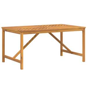Zahradní jídelní stůl 150 x 90 x 74 cm masivní akáciové dřevo - obrázek 2