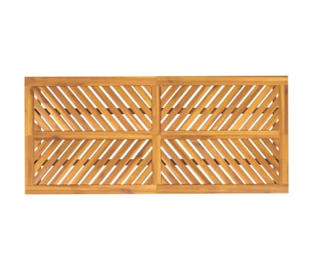 Table De Jardin Pliante VidaXL 100x55x75 Cm - Bois Acacia Massif, Marron - 7