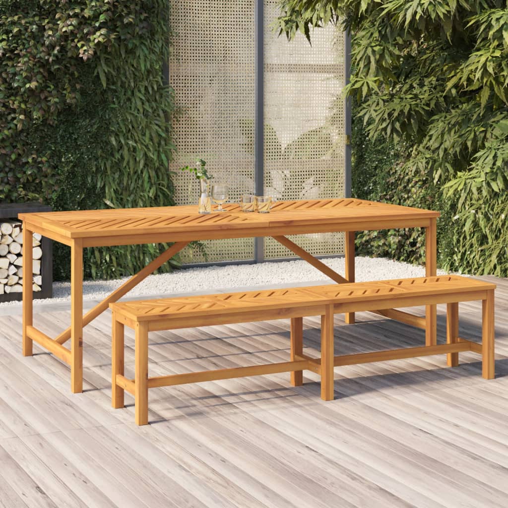 vidaXL Garten-Esstisch 200x90x74 cm Massivholz Akazie