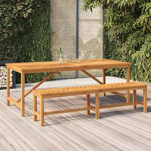 Vrtna jedilna miza 200x90x74 cm trden akacijev les