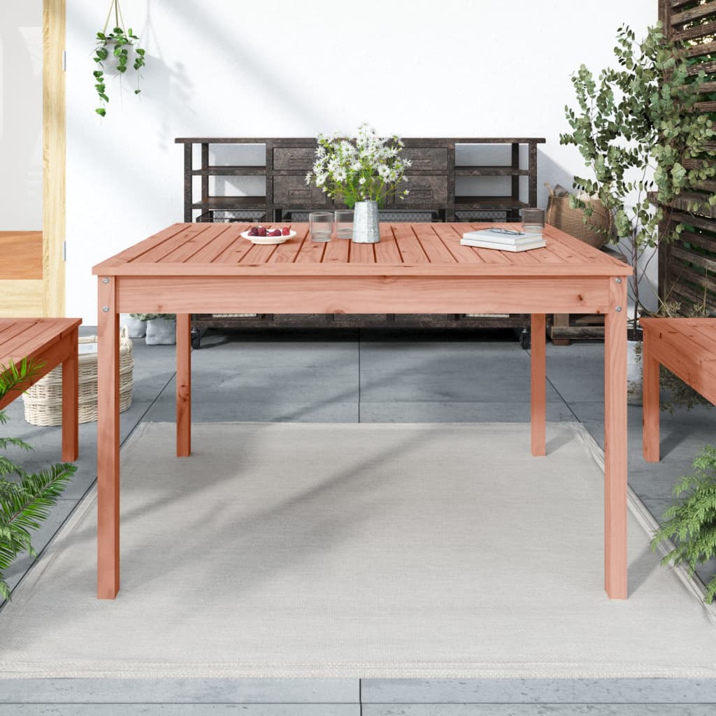 vidaXL Gartentisch 121x82,5x76 cm Massivholz Douglasie