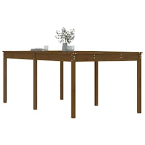 Zahradní stůl medově hnědý 203,5 x 100 x 76 cm masivní borovice - obrázek 4