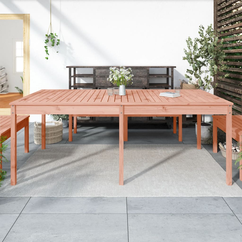 vidaXL Tr&auml;dg&aring;rdsbord 203,5x100x76 cm massivt douglastr&auml;