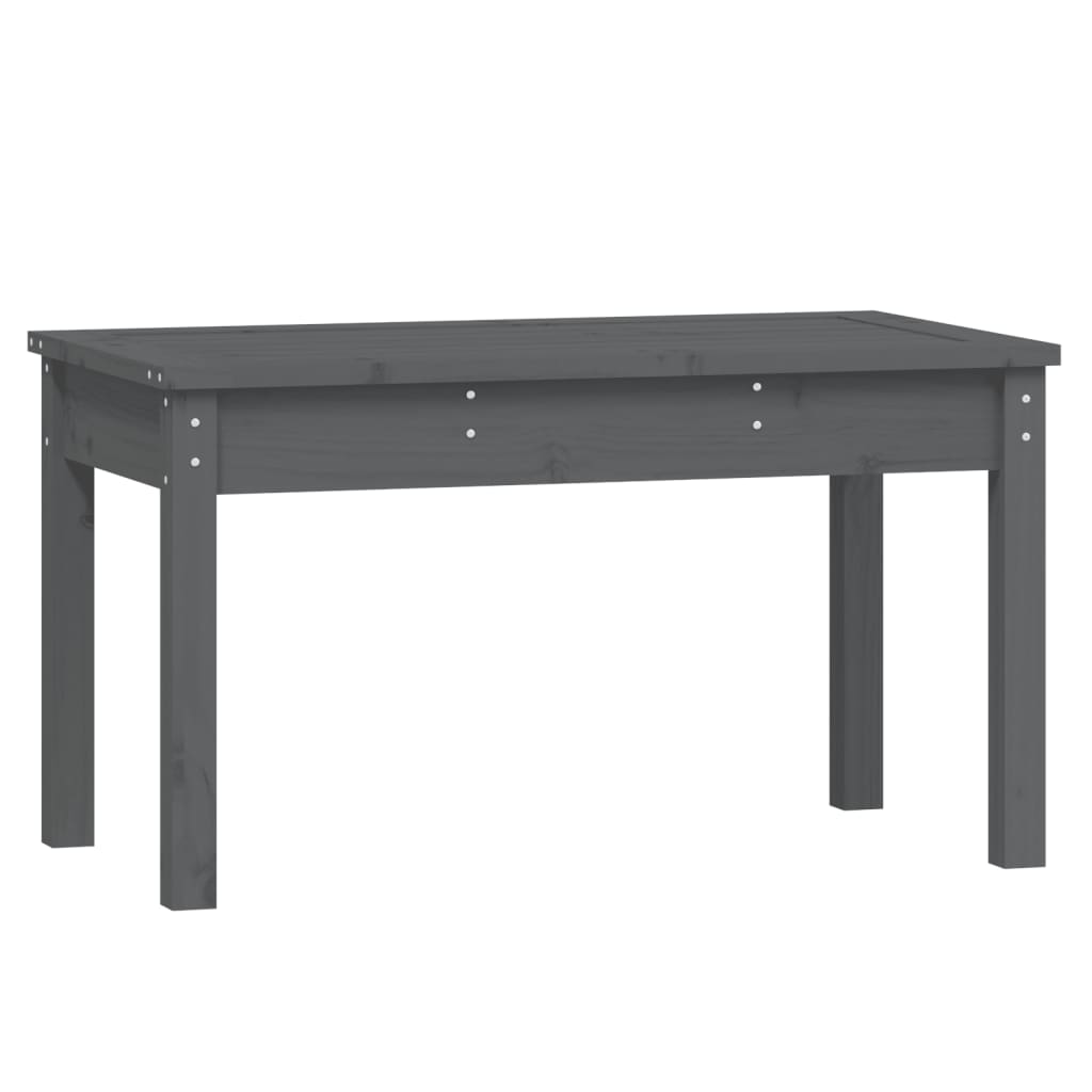 vidaXL Zahradní lavice šedá 80 x 44 x 45 cm masivní borové dřevo
