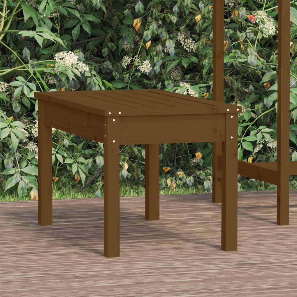 vida XL Gartenbank Honigbraun 80x 44x 45 cm Massivholz Kiefer