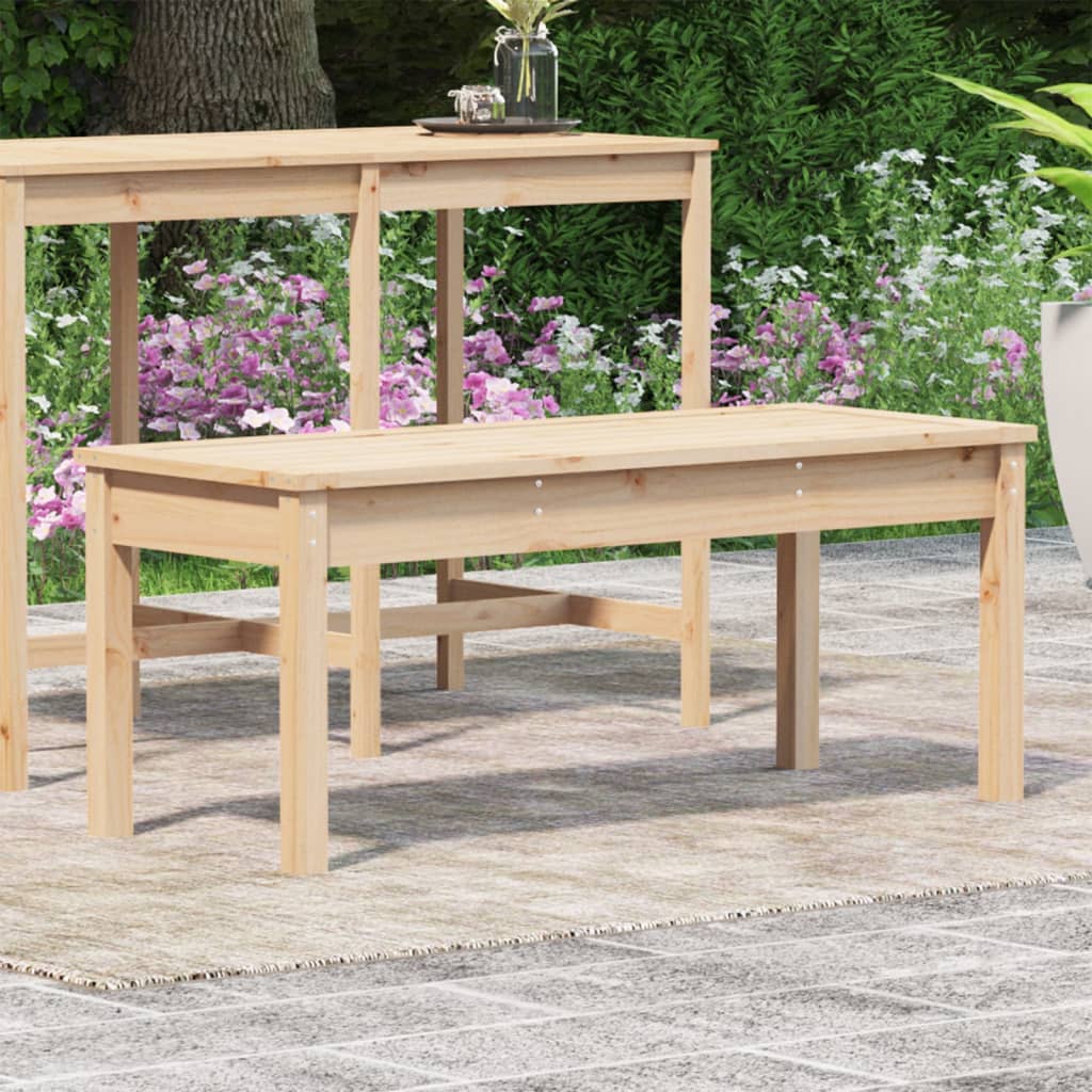vidaXL Tuinbank 109x44x45 cm massief grenenhout afbeelding