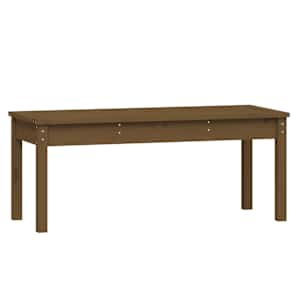 Zahradní lavice medově hnědá 109x44x45 cm masivní borové dřevo - obrázek 2