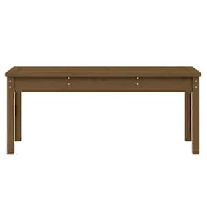 Zahradní lavice medově hnědá 109x44x45 cm masivní borové dřevo - obrázek 4