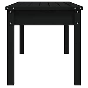 Zahradní lavice černá 109 x 44 x 45 cm masivní borové dřevo - obrázek 5