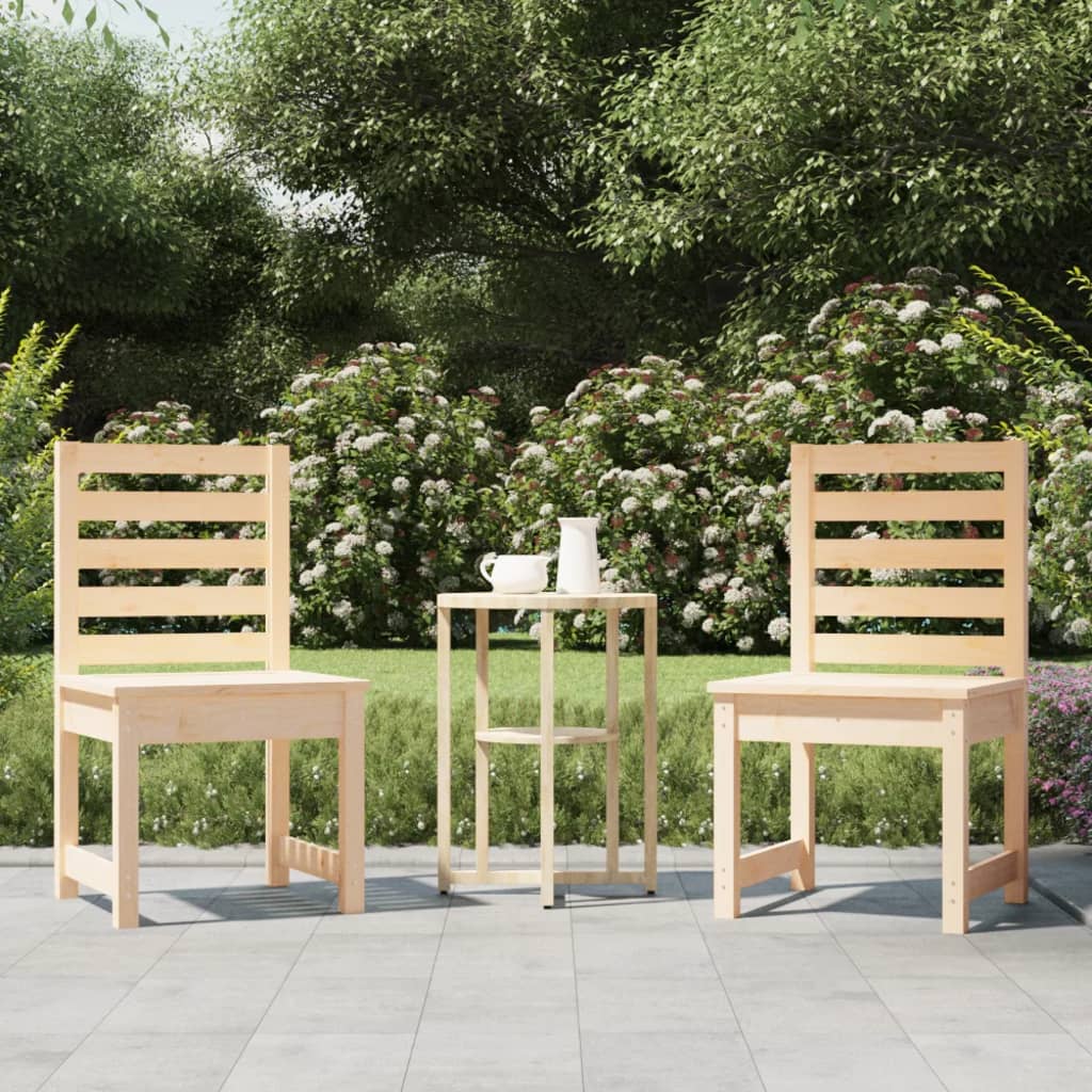 Petrashop  Zahradní židle 2 ks 40,5 x 48 x 91,5 cm masivní borové dřevo