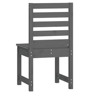 Zahradní židle 2 ks šedé 40,5x48x91,5 cm masivní borové dřevo - obrázek 6